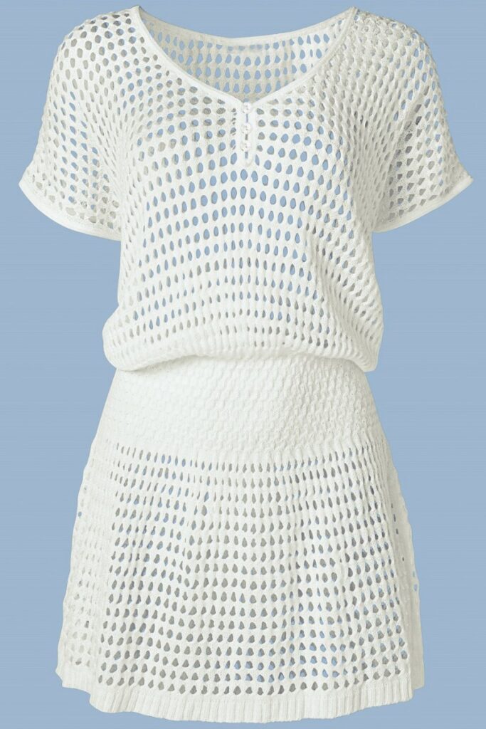 Carla Crochet Cover Up Dress Caso Boutique