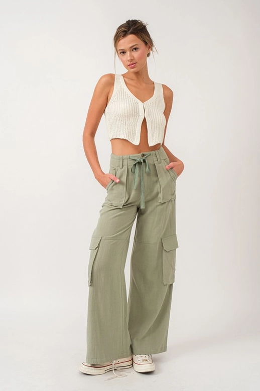 sage green cargo pants